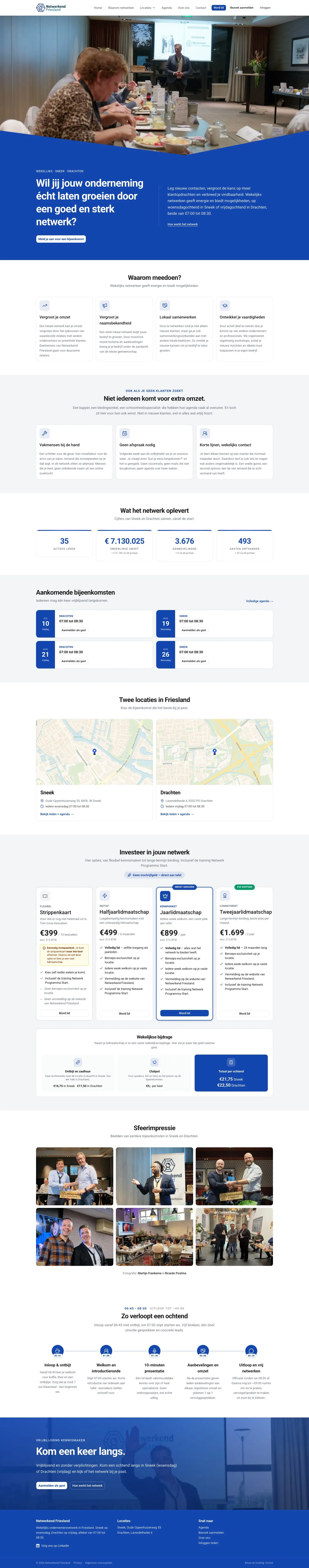 Website Netwerkend Friesland